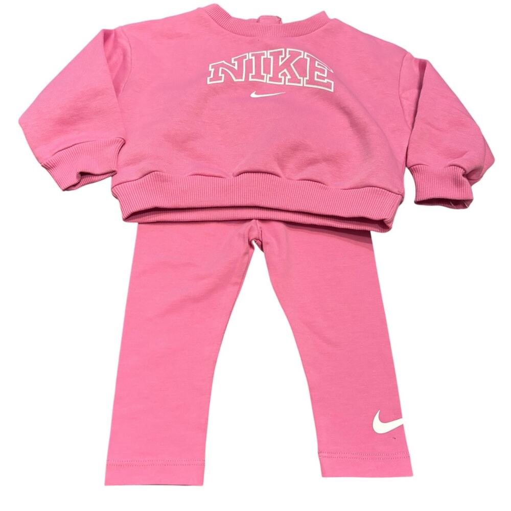 NWT Nike’s 12M Girl’s Pink Sweatshirt Set